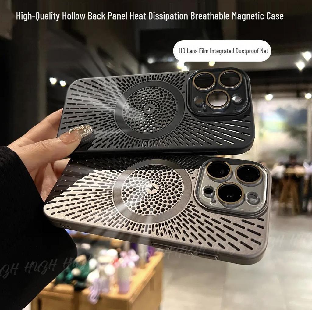 Matný magnetický chladicí kryt s ochranou čočky pro iPhone 17 Pro Max