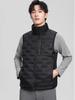 Men's Cross 2026 Winter Lightweight Down Vest - 90% Down, Stand Collar, Heat-Sealed, Versatile Outerwear.