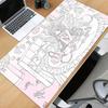 Anime Cute Angel Girls Mouse Pad Laptop Gaming Extended Desk Mat Pc Kawaii Gamer Cabinet Xaxc Xxl Keyboard Rug Pink Carpet