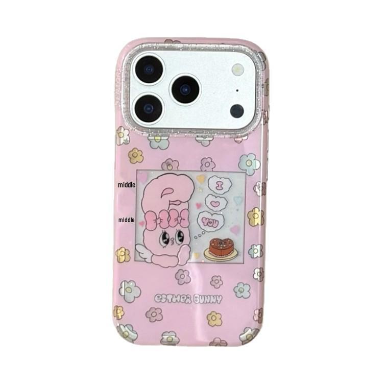 Glitter Flower Cartoon Case for iPhone 17/16 Pro Max/15/14