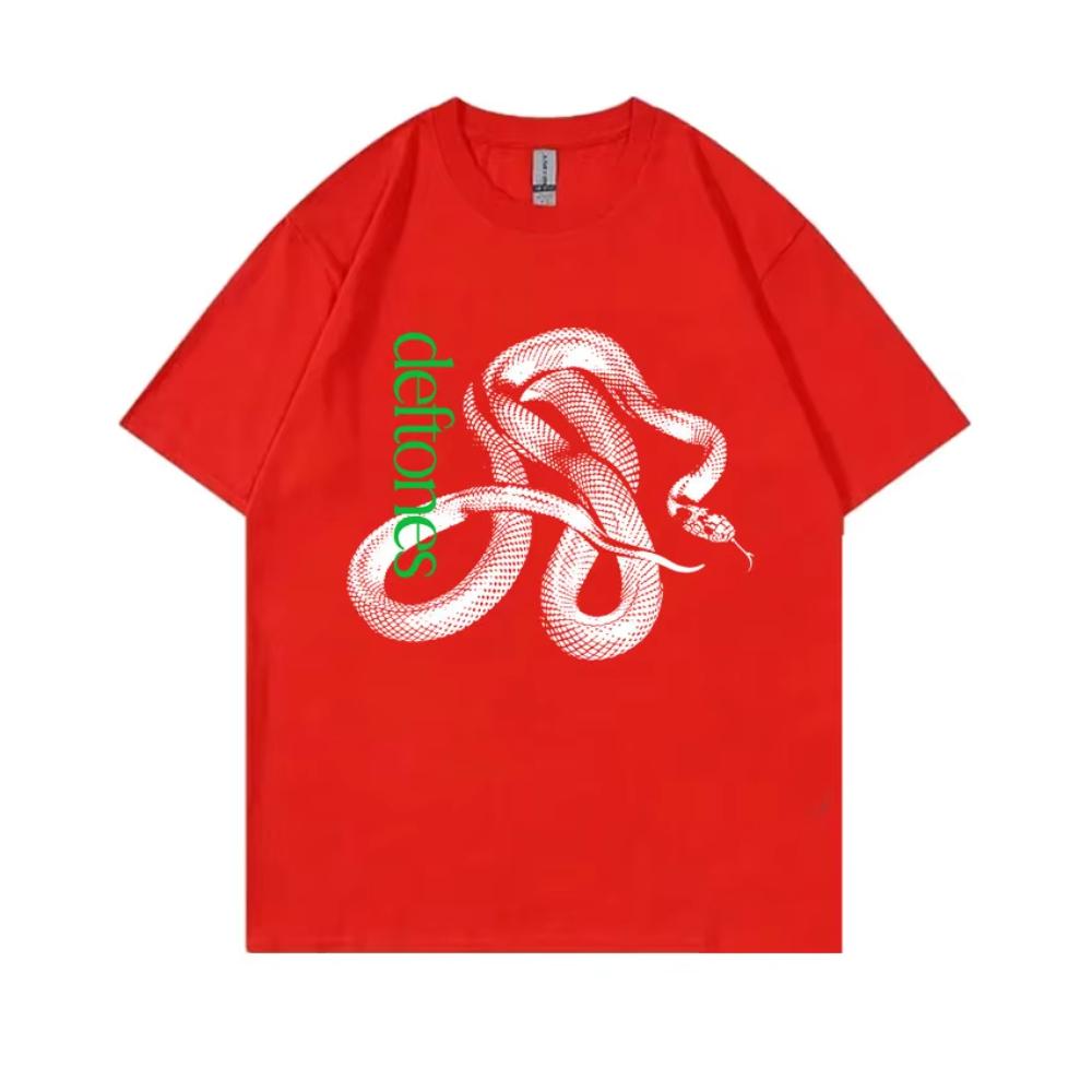Limited Rock Band Deftones Private Music Snake Graphic T Shirt Summer Men Women Fashion Alternative Metal Oversized T-shirts Top