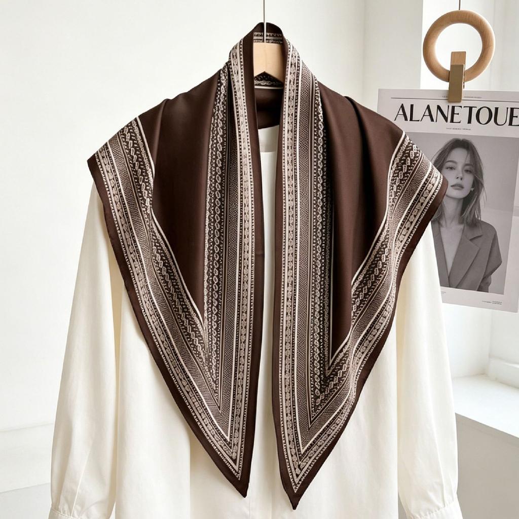 Spring and summer printed skirt women's triangle towel skirt curtain decorative belt towel stacked short skirt fart curtain new fashion
