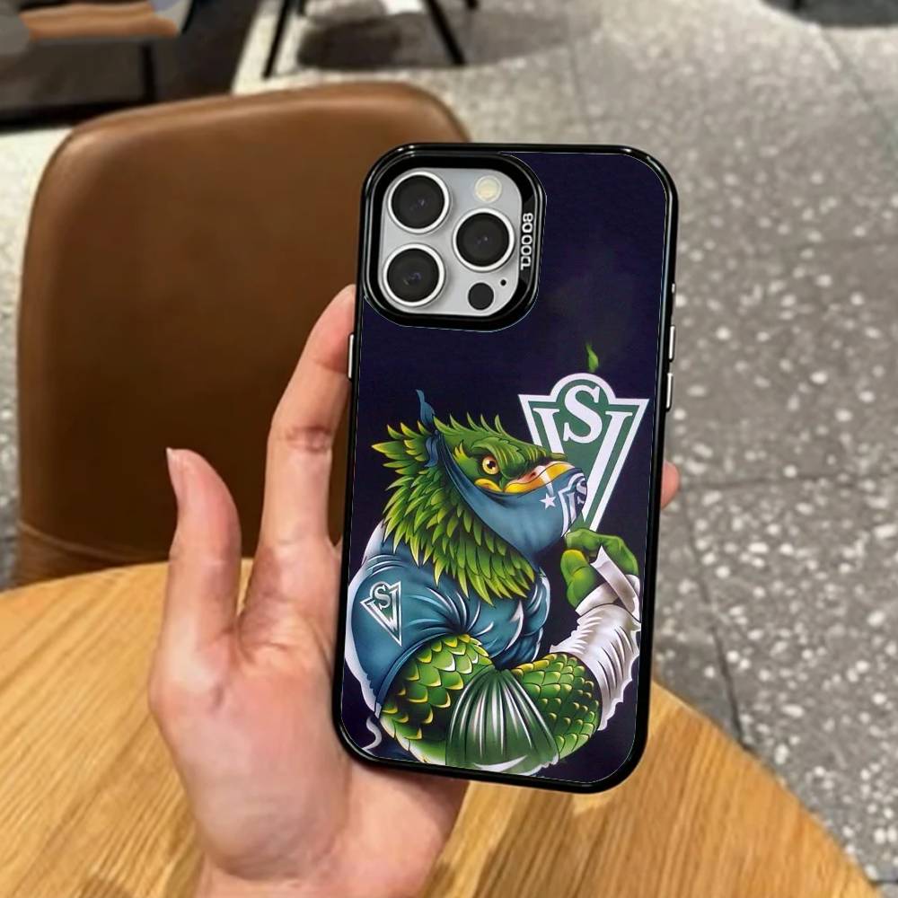 Cool S-Santiago W-Wanderers-1892 Phone Case For iPhone17,16,15,14,13,12,11 Plus,Pro Max Colored Silver Plated Inside Cover