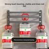 Modern Aluminum Wallmounted Towel Rack With Antimildew Finish For Bathroom And Kitchen Storage