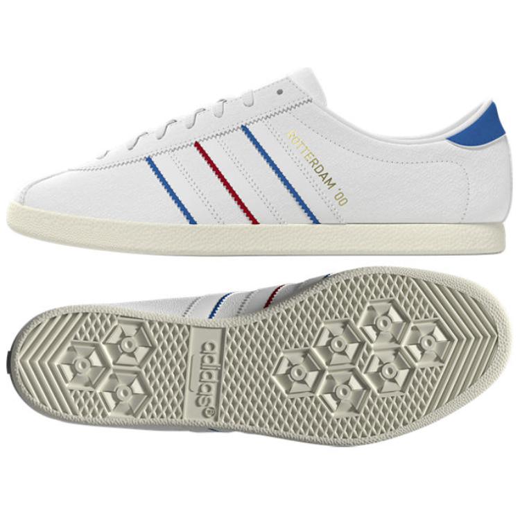adidas Rotterdam 00 White Blue Scarlet Unisex Sneakers Cloud-White Blue-Bird Better-Scarlet IH4776