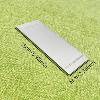 2 Stück Set Diamant Schleifstein Messerschärfer Harte Basis Rutschfest Körnung 400-3000# Diamantwerkzeuge Feinschleifen Wetzstein