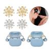 Flower Design Sparkling Zircons Headphone Buckles Clip On Ear Hook Accessory For FreeClip 1 2 Headphones Adornment