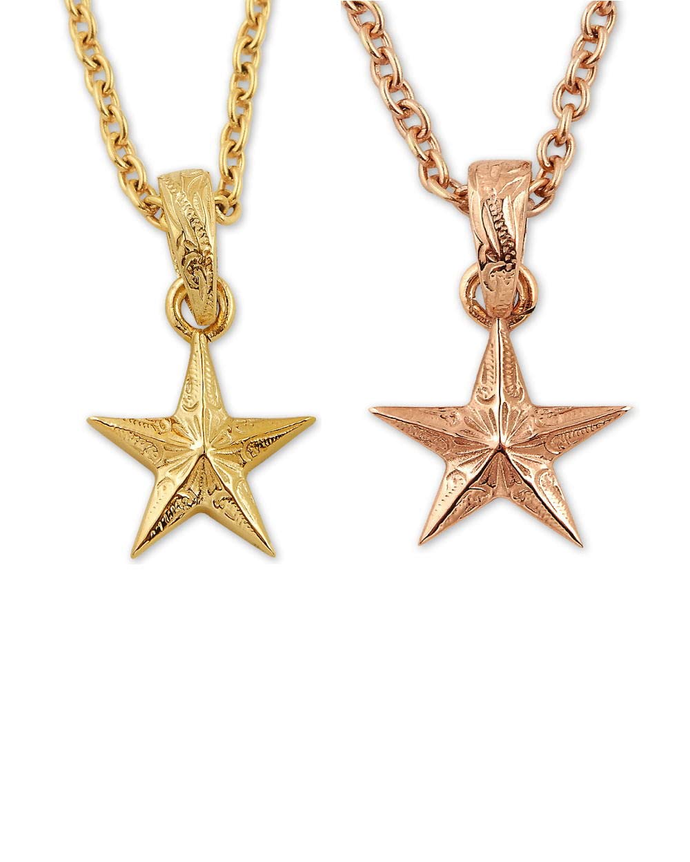

Hawaiian Jewelry Pair Necklace Stainless Steel Star Pendant Silver Rose Gold Yellow Gold Accessories Gold Yellow Women s Men s [Rose & Gold]