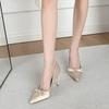 Fashion Autumn New Thin Heel Single Shoes Women's Fashion Pointy Butterfly Knot Anti-slip Wear-resistant Slip-on High Heels