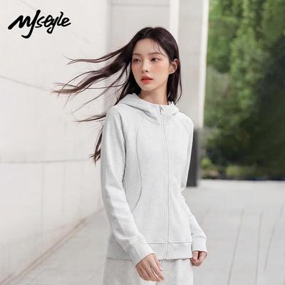 MJ STYLE Damen Kapuzen-Yoga-Cardigan