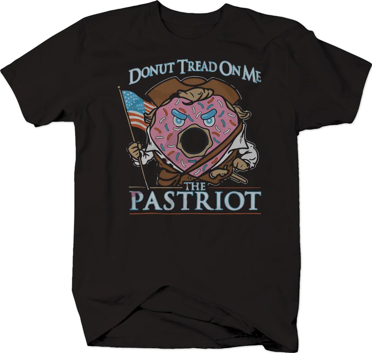 

Dont Tread on Me American Doughnut Patriot TShirt 100 Cotton ONeck Summer Short Sleeve Casual Mens Tshirt Size S3XL S