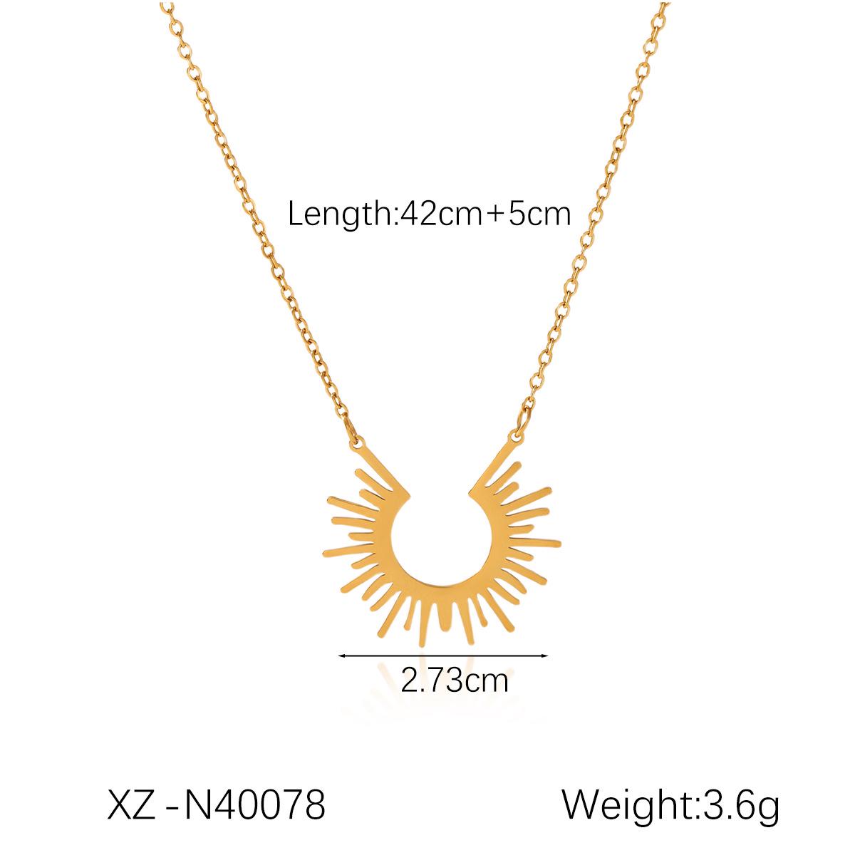 

Европейское и американское ожерелье из титановой стали с камнем «кошачий глаз» оранжевого цвета: Элегантные, не тускнеющие украшения из нержавеющей стали для женщин.