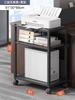 Mobile Printer Storage Cart with CPU Stand Rolling Office Organization Rack Under-Desk Storage Floor Cabinet for Home And Office