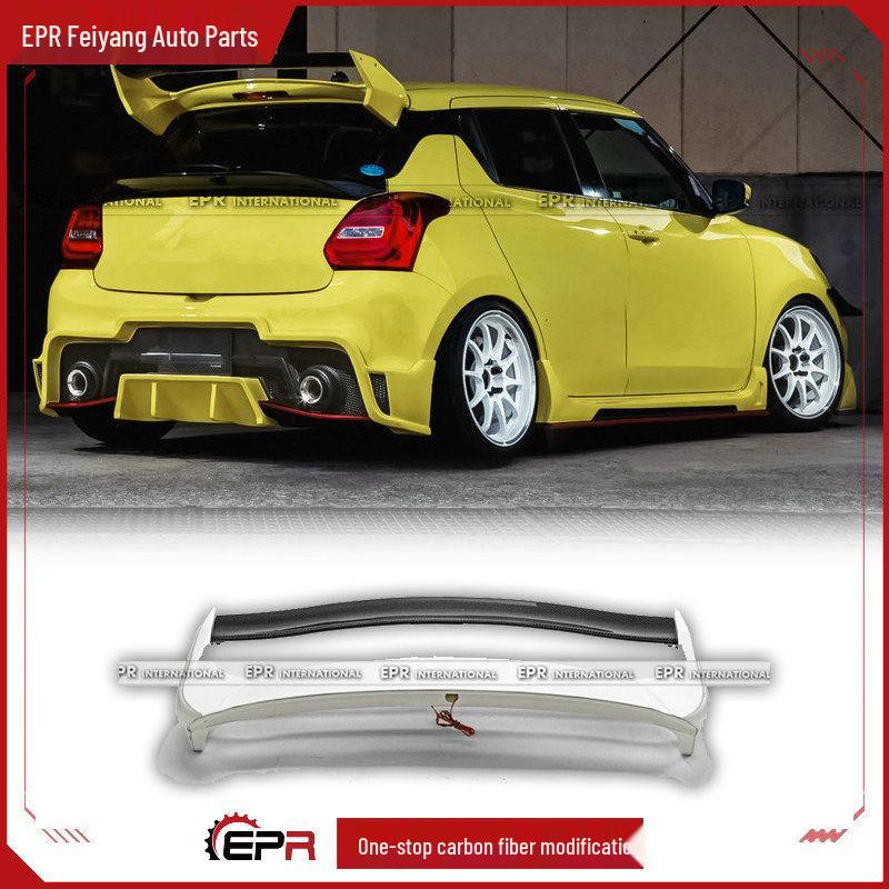 Спойлер на крышу RS GT из углеродного волокна для Suzuki Swift Resin Fiber - Requires Painting
