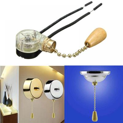 Fashion Wall Fan Light Przełącznik sufitowy Pull Chain Retro