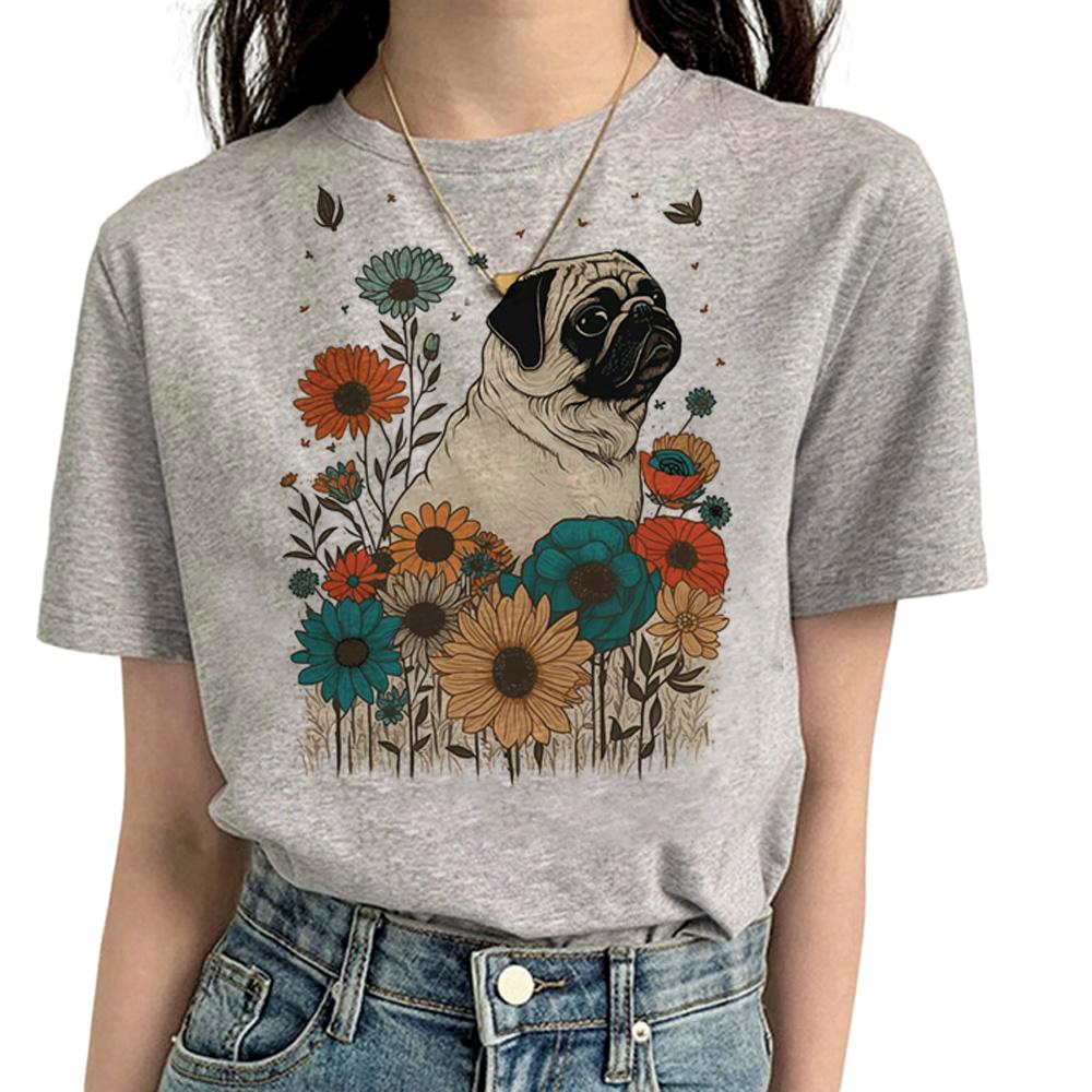 Pug T Shirt Women Funny Summer Streetwear T Shirt feUnisex Streetwear Designer Funny Clothes
