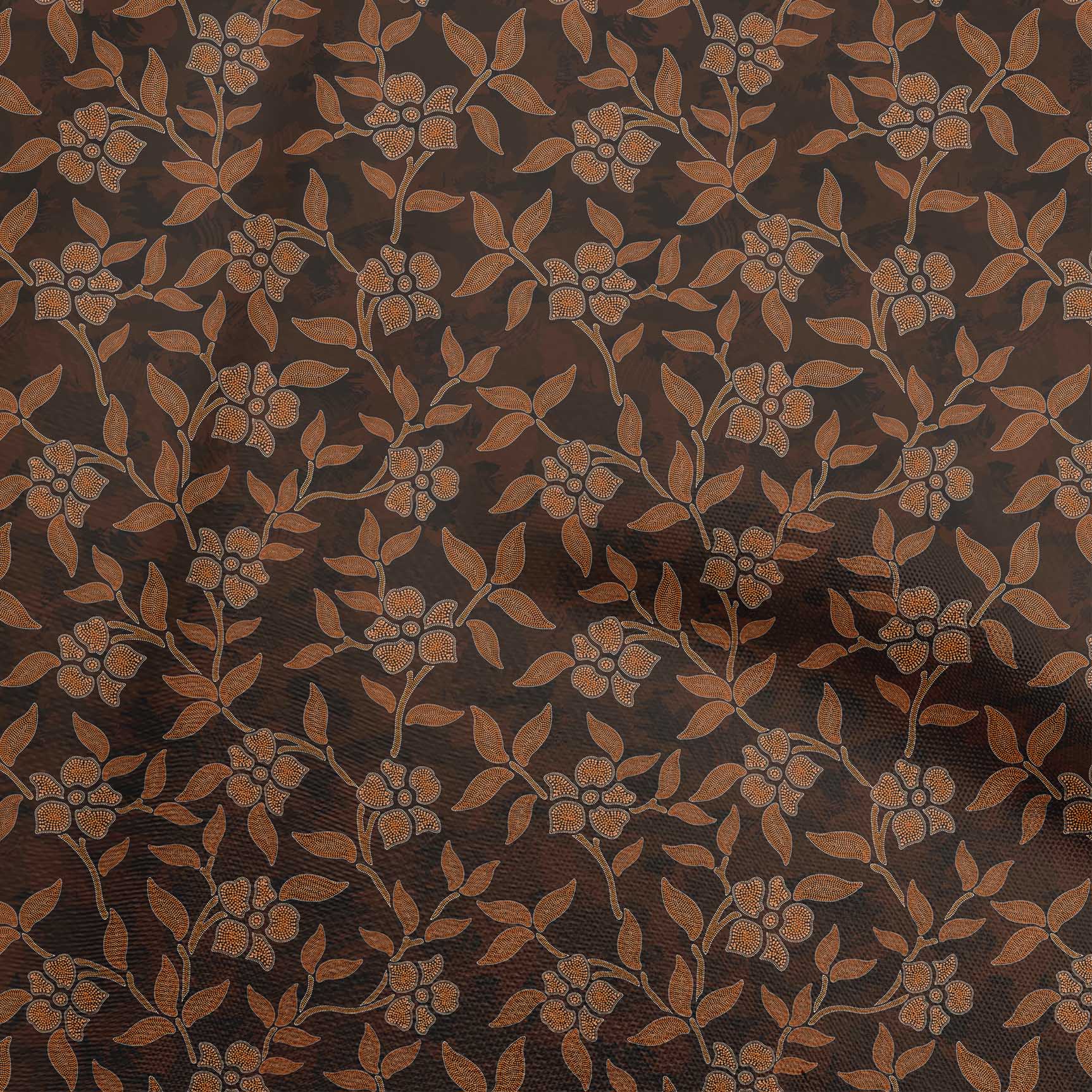 

oneOone Cotton Flex Green Fabric Dotted Floral Dress Material Fabric Print Fabric By The Yard 40 Inch 42 Inch Wide - Viscose Chiffon помаранчевий