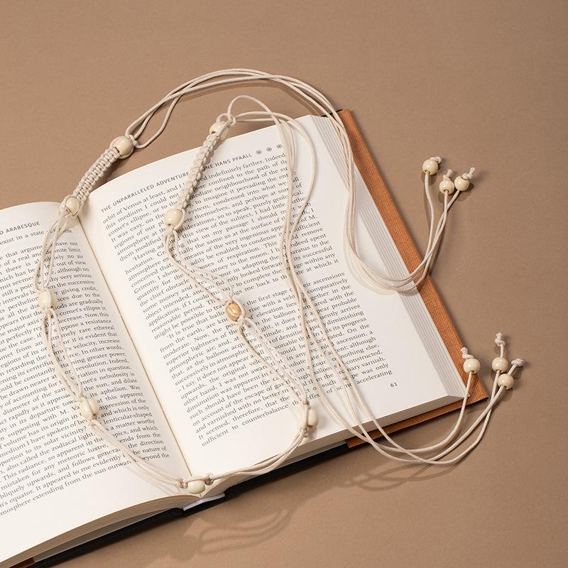 Bohemian retro style fringed waist chain women's exquisite hand-woven waist rope with skirt spring and summer ethnic style belt