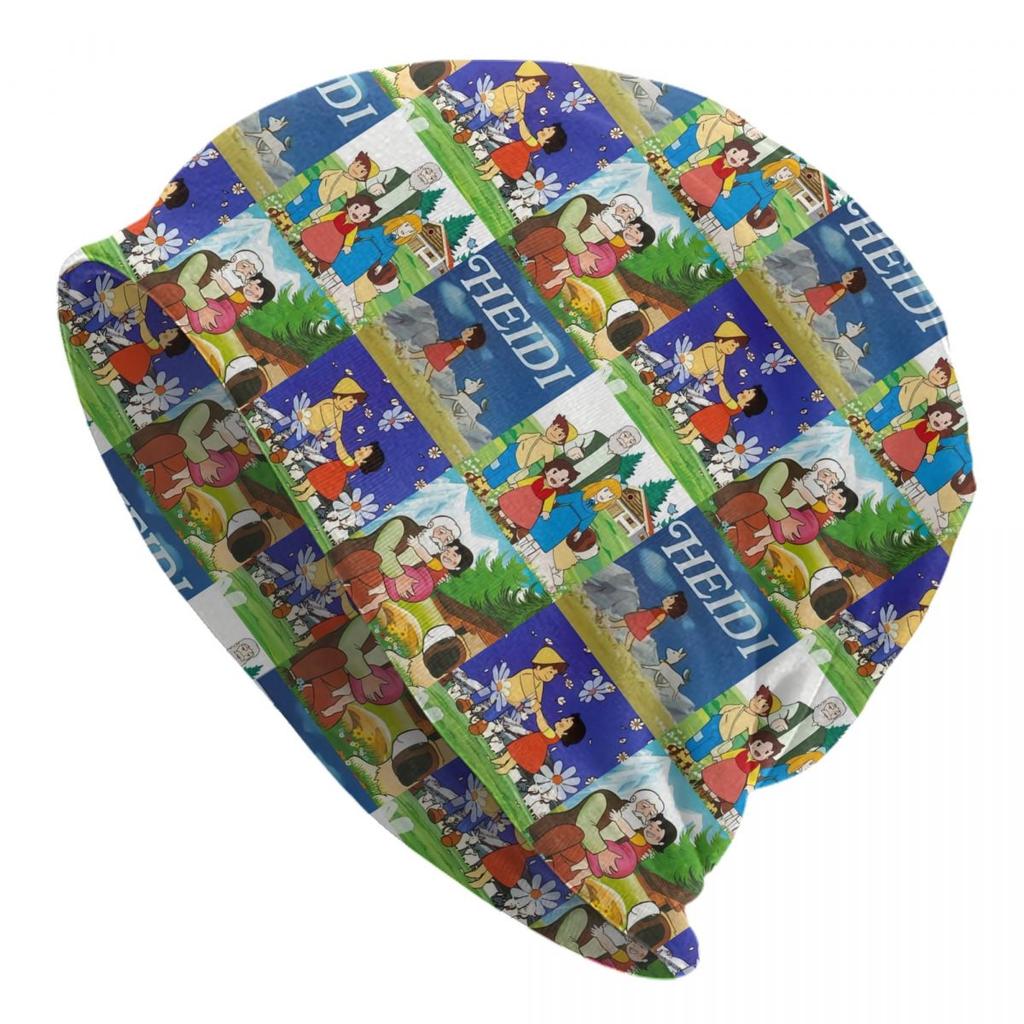 Unisex Bonnet Warm Knit Hat Anime Heidi Girl Of The Alps Comic Cartoon Street Skullies Beanies Caps Adult Beanie Hats Ski Cap