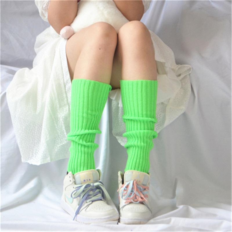JK Multi-Color Women's Wool Leg Warmers: Cozy Knitted Socks & Boot Covers for Autumn/Winter