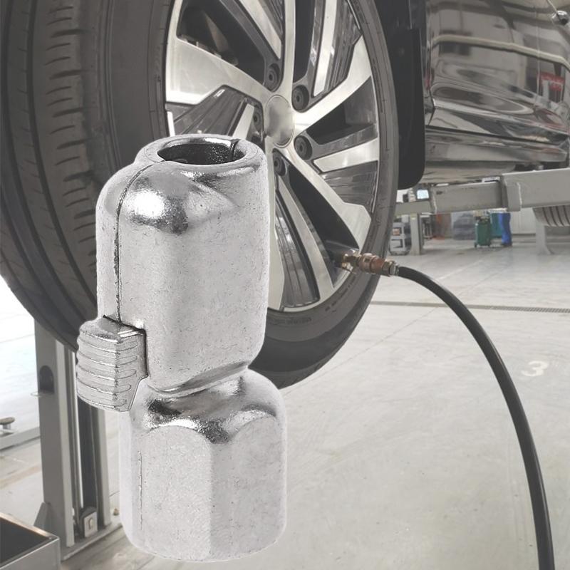 Tire Air Chuck Open Flow 1/4" F-NPT Quick Connect Metal Tire Inflator Lock on Air Chuck Mini Air Compressor