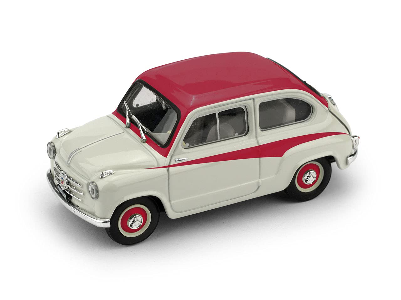 

BRUMM FIAT 600 Abarth 750 1956 г., 70-летний юбилей Abarth BRUMM FIAT 600 DERIVAZIONE ABARTH 750 1/43, бежевый/красный [Товар] бежевый
