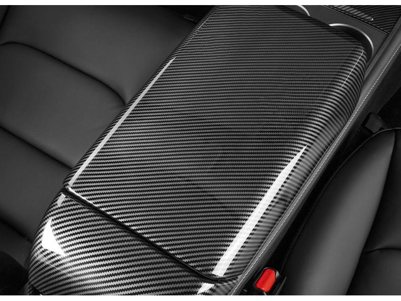 Tesla Model 3/Y/YL TPE Armrest Box Cover - Protective Center Console Interior Accessory
