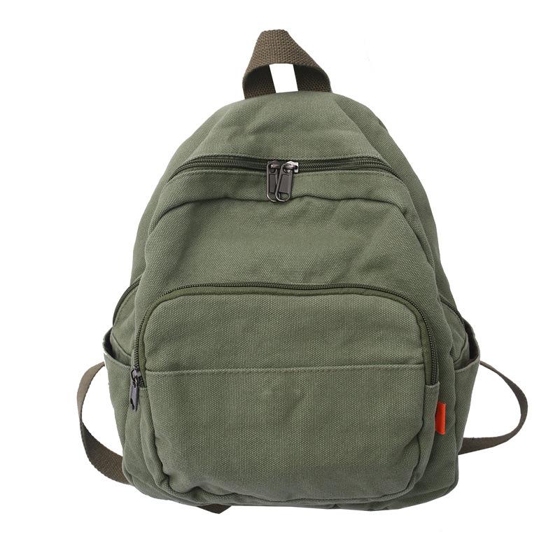 ins style schoolbag female simple Japanese and Korean version student retro washed canvas casual backpack Mori backpack female