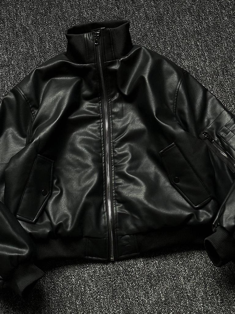 2025 Retro Skórzana Kurtka Pilotka Mountain Eagle - Zimowa Bawełniana Odzież Wierzchnia Męska i Damska