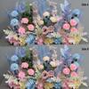 Wedding Aisle Blue Artificial Flower Row Decoration
