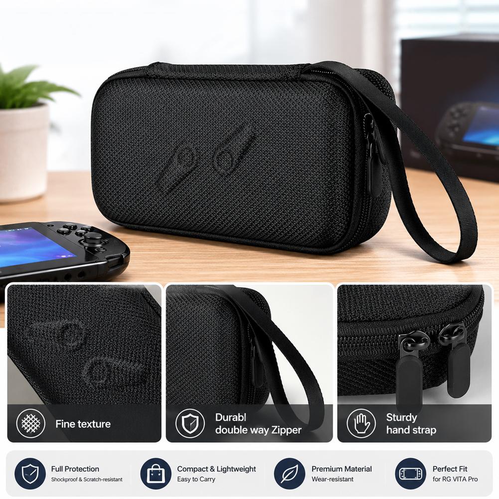 For RG VITA Pro Bag Handheld Game Console Protective Bag EVA Hard Bag Portable Hard Portable Case