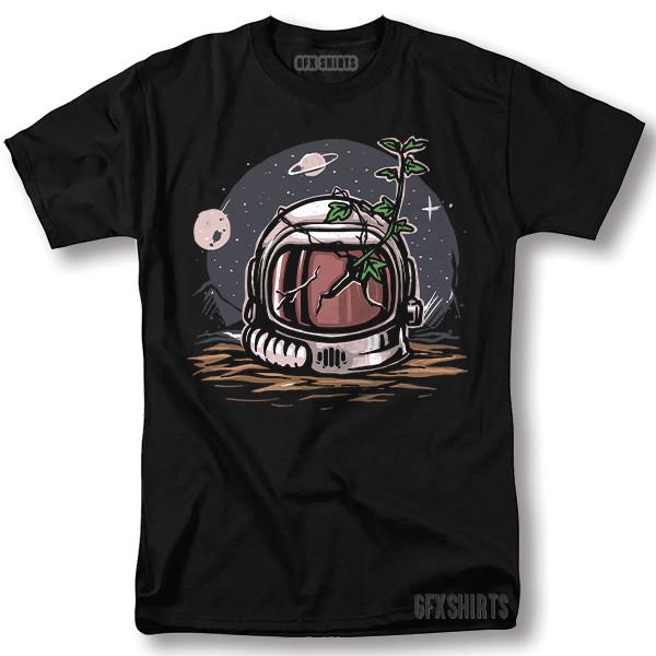Astronaut Helmet Shirt Space Galaxy Cool Gift Graphic T-shirt Unisex T-Shirt M