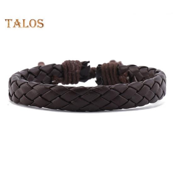 6-teiliges Set mit geflochtenen Armbändern in verschiedenen Formen, Holzperlen-Dekor, Pfauenfeder-Anhänger, Retro-Ethno-Stil, Kunsttürkis-Stein, Steinarmband, Handgelenk