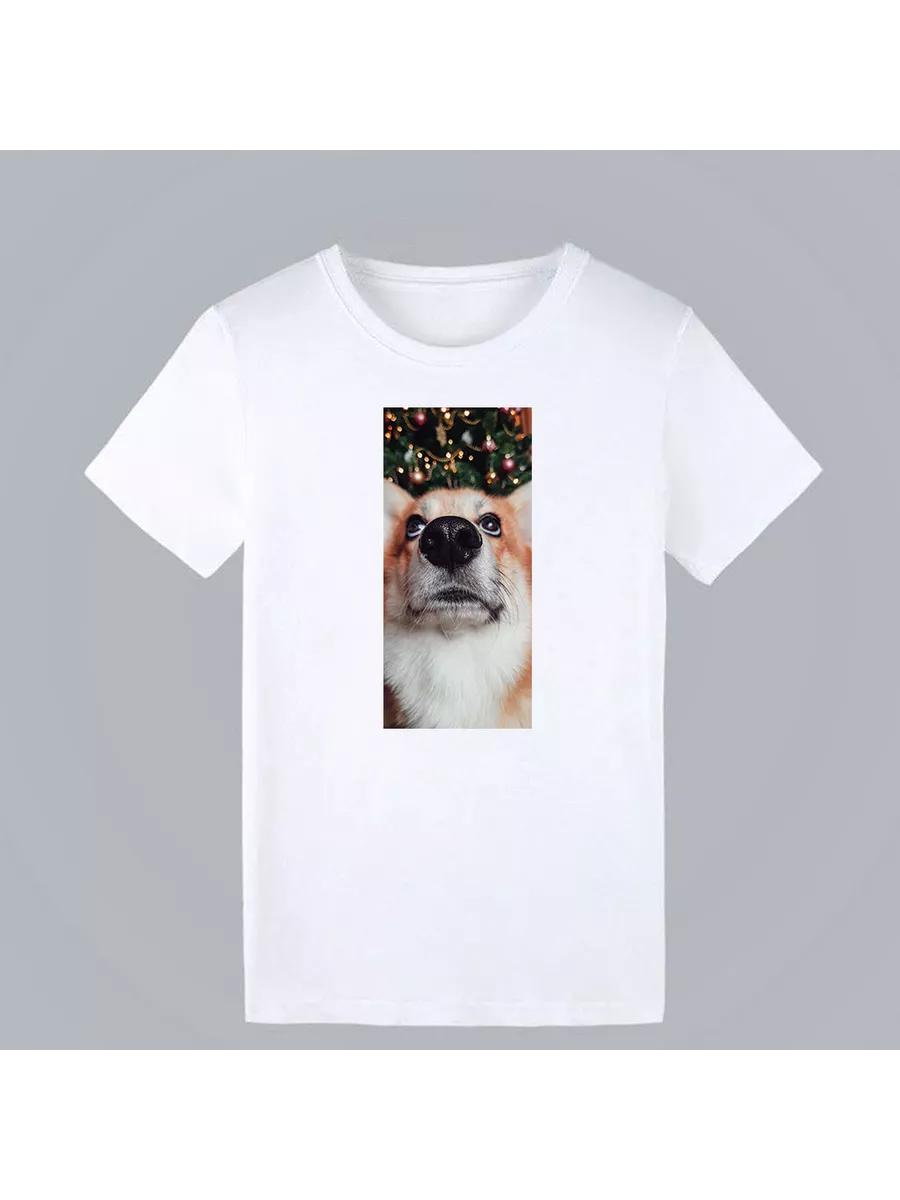 T-shirt with Corgi print L