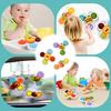 Pack of 3 Baby Fidget Rotating Bath Toys - Colorful Windmill Spinner for Sensory Learning and Bathtime Fun