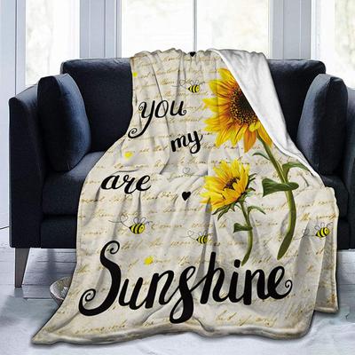 שמיכה מודפסת נוחה רכה שמיכת דיבור לספה