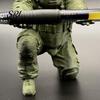 Durable Pen Container Soldier Holder 3D Printed Kneeling Pencil Stand Desk Unique Design Organizer for Office Home Tabletop Decor Gifts Men