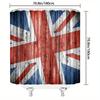 Weathered Banner Design Shower Curtain With 12 Hooks 180X 180Cm Bathroom Decorative Bathtub Shower Curtain