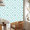 Wallpaper Casual Checkerboard Celadon and White 50x1000