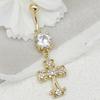 Personality Cross Pendants Navel Rings For Women Zircon Belly Button Nail Body Piercings Jewelry