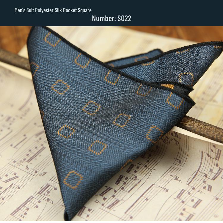 

Мужской кофейный платок-паше с цветочным узором - Аксессуар для смокинга с мелким рисунком