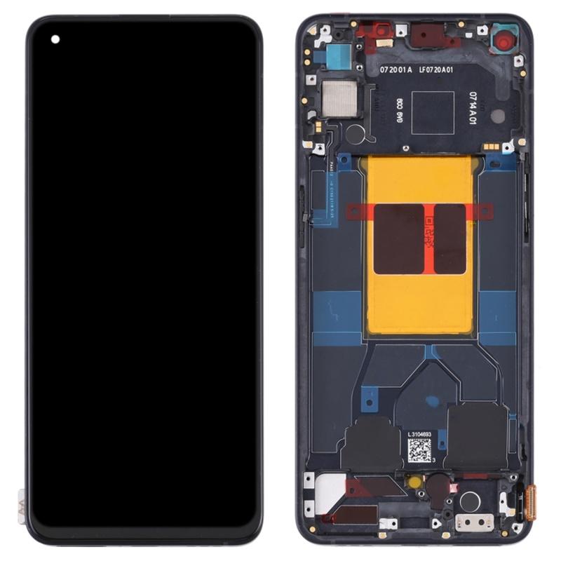 For Oppo Reno6 5G Grade C LCD Screen and Digitizer Assembly+Frame Part (TFT Technology) (without Logo)
