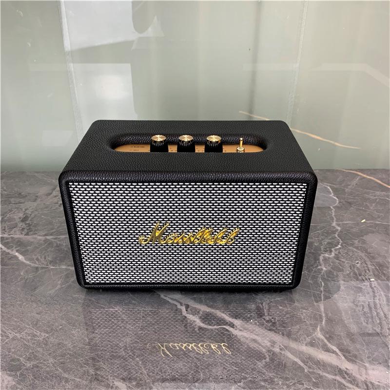 Marshall Speaker Model Audio Figurine: Wood and Leather Prop (Non-functional)