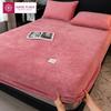 Lenzuolo con angoli in flanella calda con fascia elastica per letto singolo/matrimoniale Coprimaterasso aderente super morbido e caldo Coprimaterasso delicato sulla pelle