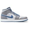 Pánske tenisky Air Jordan 1 Mid Cement True Blue Šedá Cementovo-šedá Biela DQ8426-014