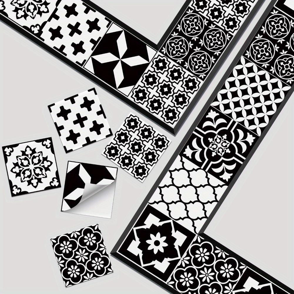 24 szt. Wodoodporne naklejki na płytki Samoprzylepne wzory na płytki ścienne Naklejki na płytki imitujące płytki Naklejki na płytki Backsplash Kominek Pralnia Stół