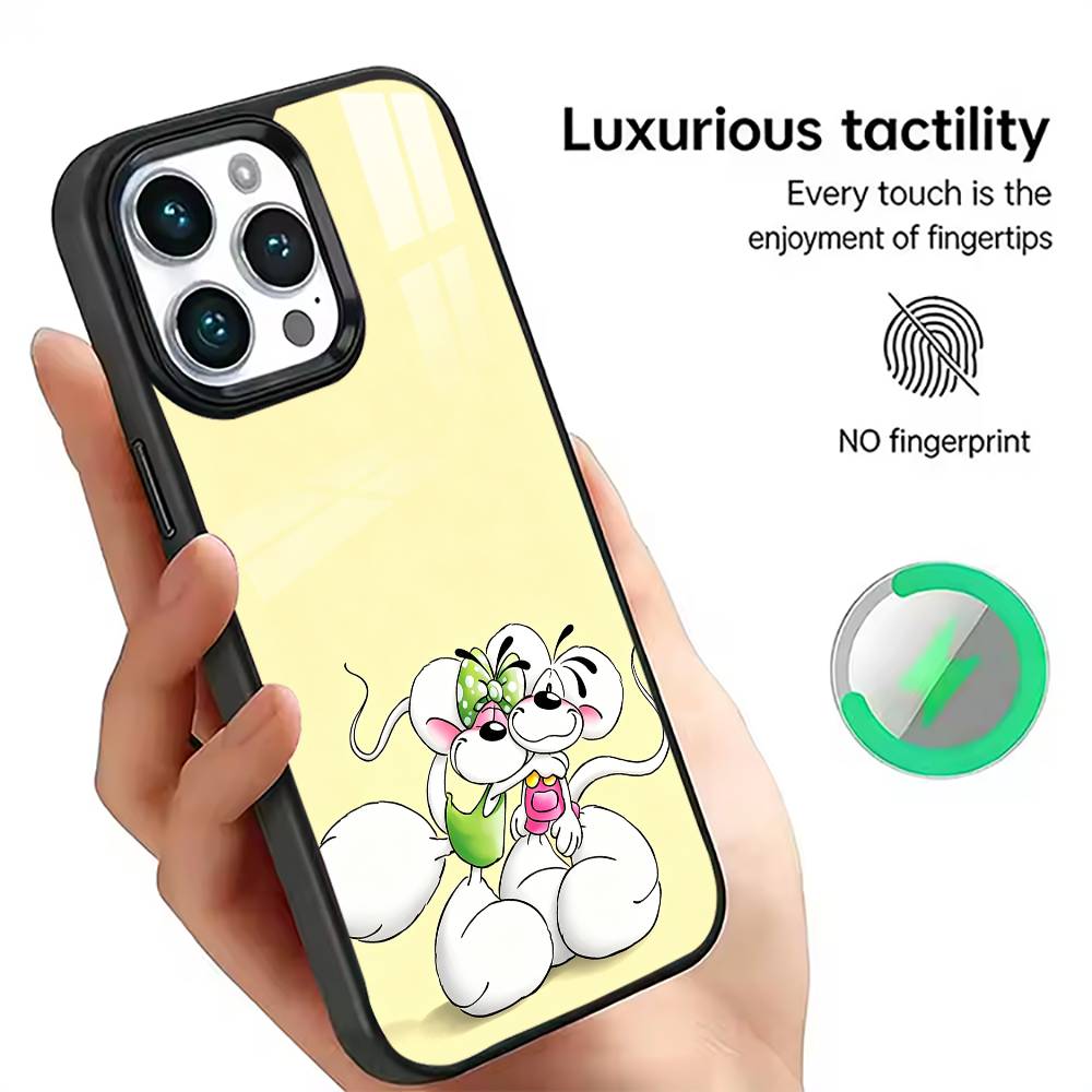 Cartoon D-Diddl Handyhülle Für iPhone 17,16,15,14,13,12,11 Plus,Pro Magnetisch mit Magsafe Kabellosem Laden