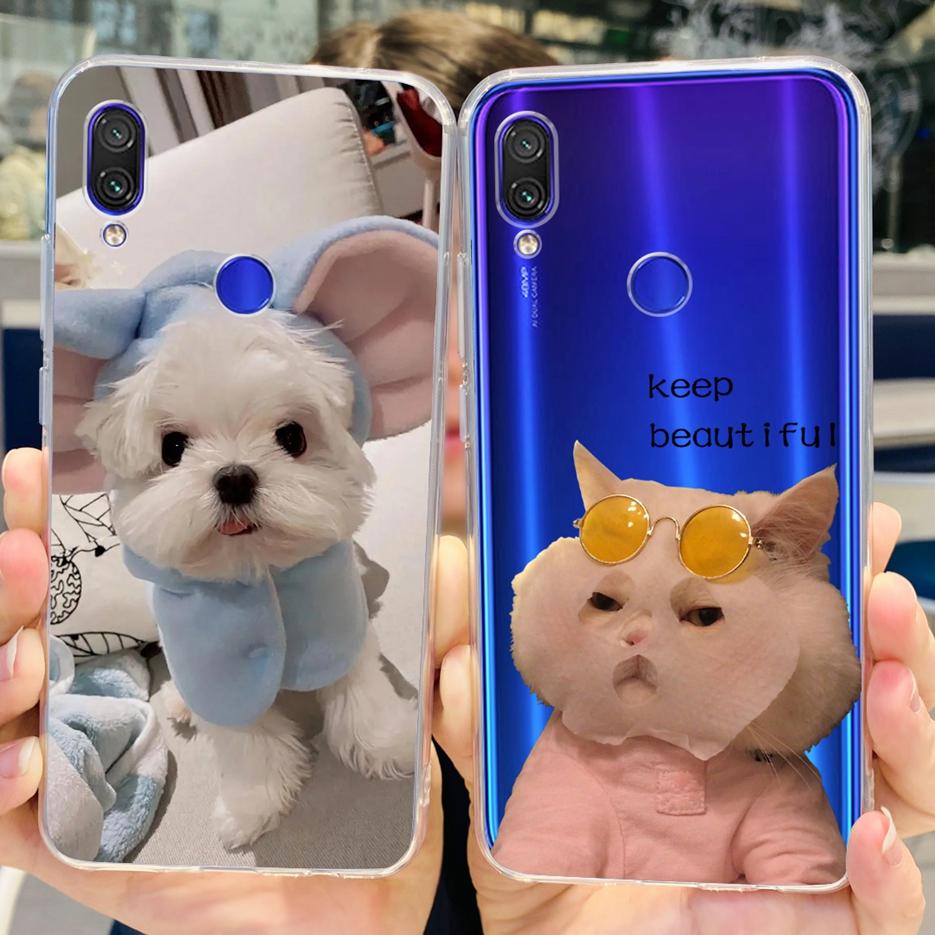 For Xiaomi Redmi Note 7 Pro Case New Fashion Painted Cover Clear Silicone Soft TPU Phone Case For Redmi 7 Redmi7 Note7 Pro Shell