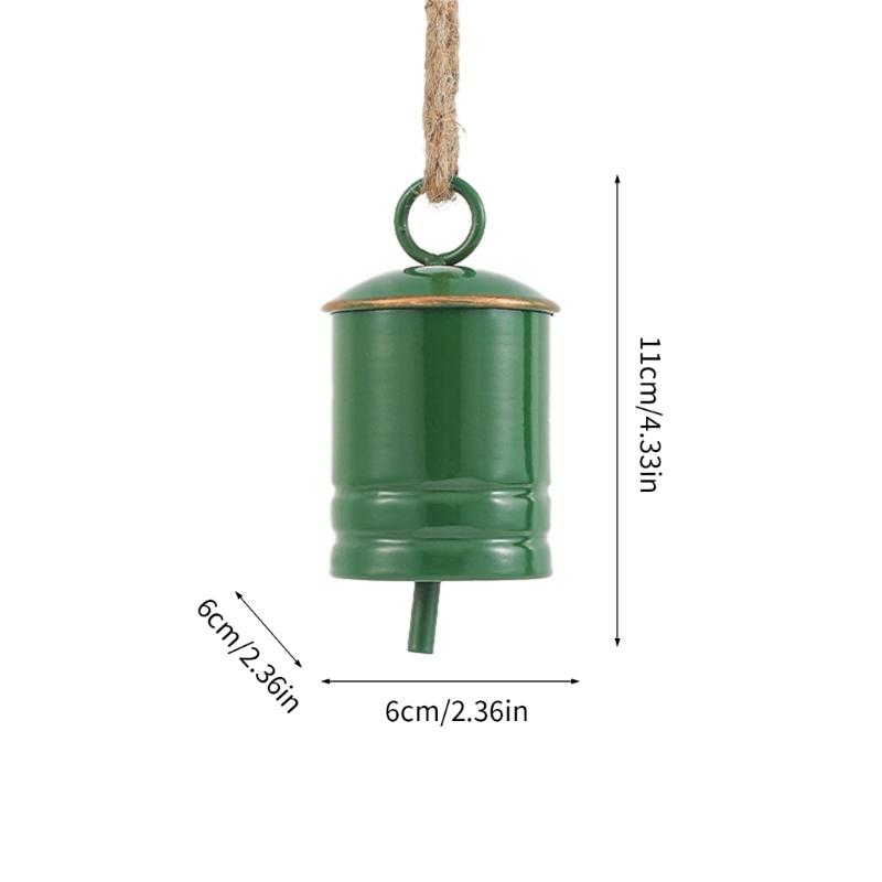 Iron Christmas Bell Holiday Decorations For Fireplaces Mantels Doorway Festival Tree Accent Party Supplies