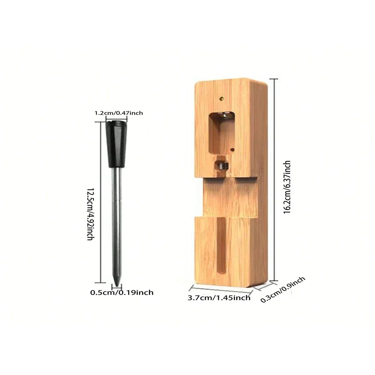 

1 шт. Беспроводной умный термометр для мяса дальнего действия с WirelessBooster - Зонд из нержавеющей стали для барбекю, духовки, гриля, кухни